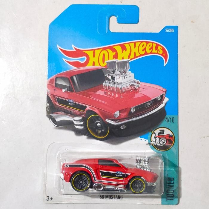 TR99 Hotwheels Hot Wheels Tooned 1968 68 Mustang merah 2017
