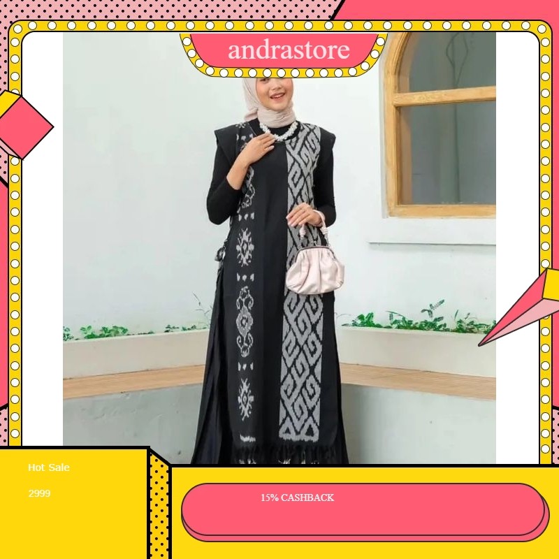 [ READY STOK ] VEST TENUN KALIMANTAN, TENUN ASMAT, TENUN TALIA, TENUN TORAJA, TENUN PAROKI