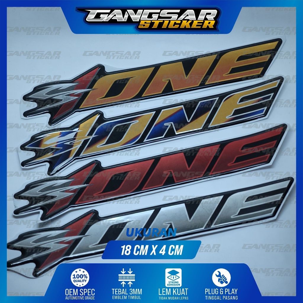 emblem timbul cs one honda / emblem logo honda cs one / emblem cs1 honda