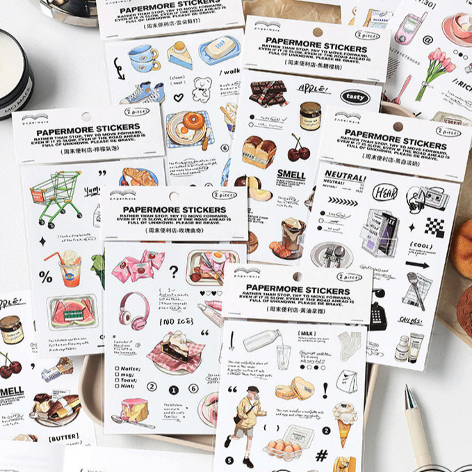 

Winzige Sticker Aesthetic Scrapbook Sticker Korea Jurnal Dekorasi Stiker Deco Journal Planner Diary Stickers alat tulis stationery korea perlengkapan sekolah pink school stuff