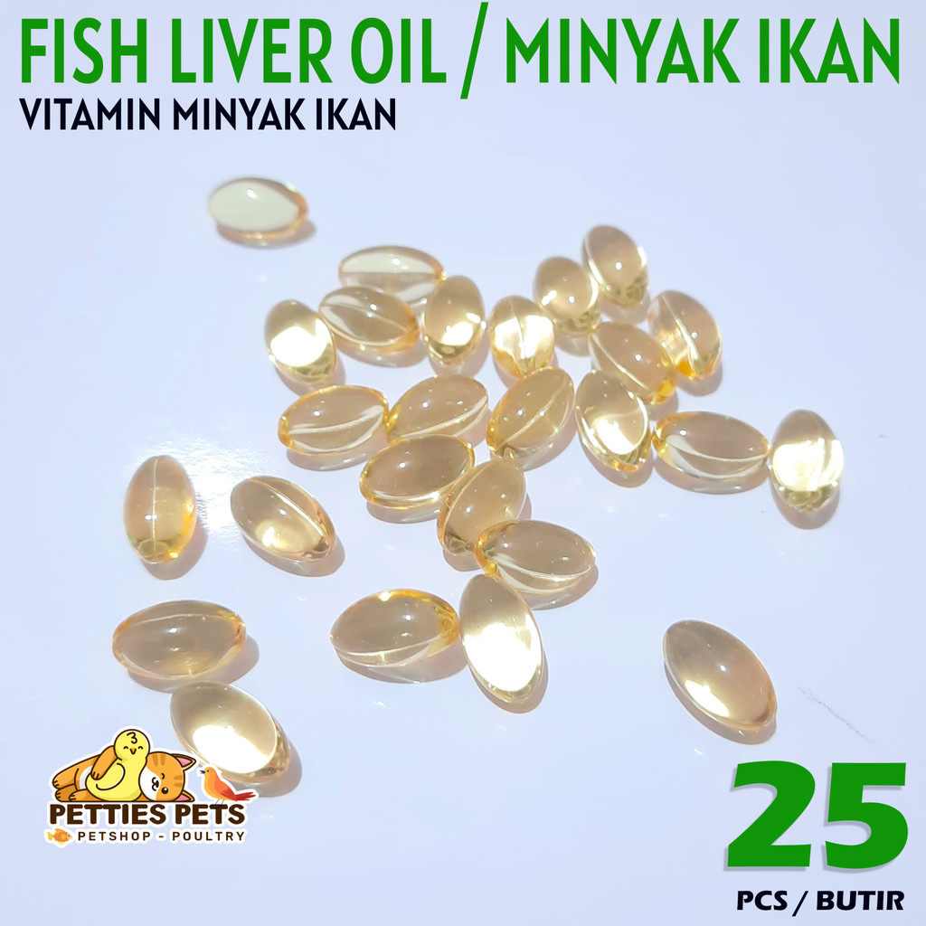 PTS Minyak Ikan Eceran Vitamin untuk Hewan Kucing Anjing Ayam Burung Kelinci Hamster Marmut