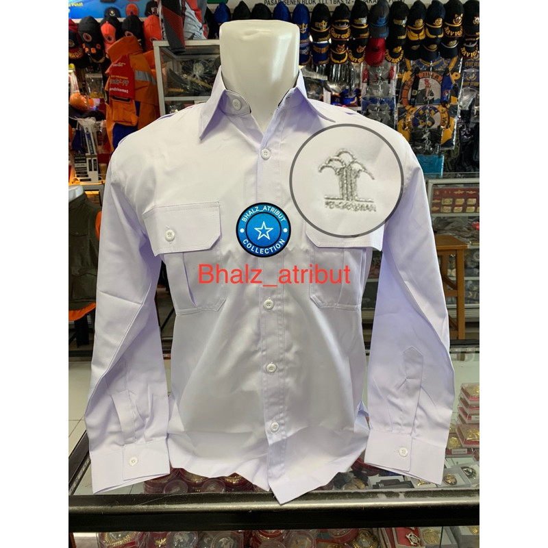 PROMO PDH Kemeja putih COWOK . Baju putih pria panjang
