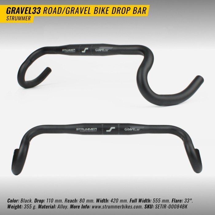 DROPBAR STRUMMER GRAVEL33 ALLOY