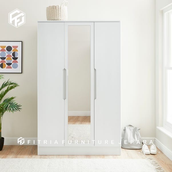 Lemari Pakaian gantung Duco putih / lemari pakaian gantung  putih