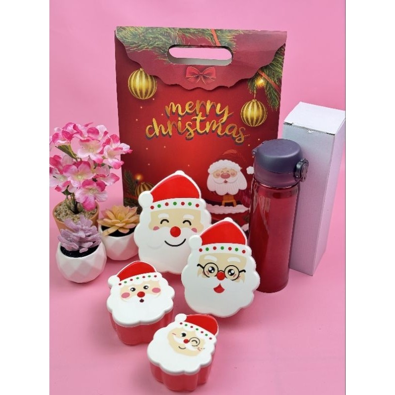 

Kado Hadiah Toples dan Botol tumbler Natal Hampers Natal Christmas Gift Souvenir
