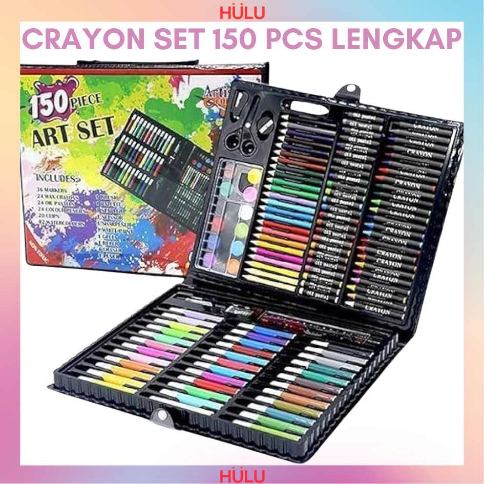 

Crayon Pensil Warna Art Set Pensil Warna Crayon isi 150pcs items murah lengkap banget