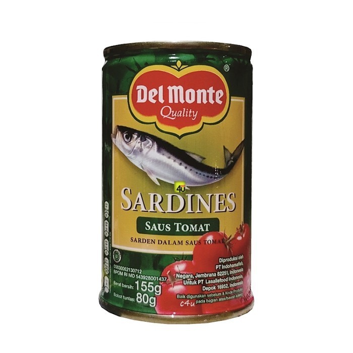 

DELMONTE IKAN SARDINES SAUS TOMAT 155G Harga Termurah