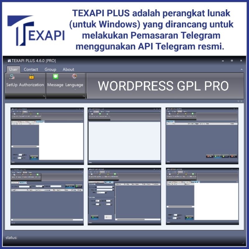 TEXAPI PLUS Telegram Marketing Tool