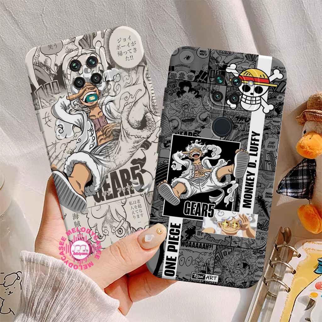 Softcase Anime Untuk Xiaomi Redmi Note 9 / Note 9 Pro Karakter Lufy - Casing Bumper Pelindung Hp