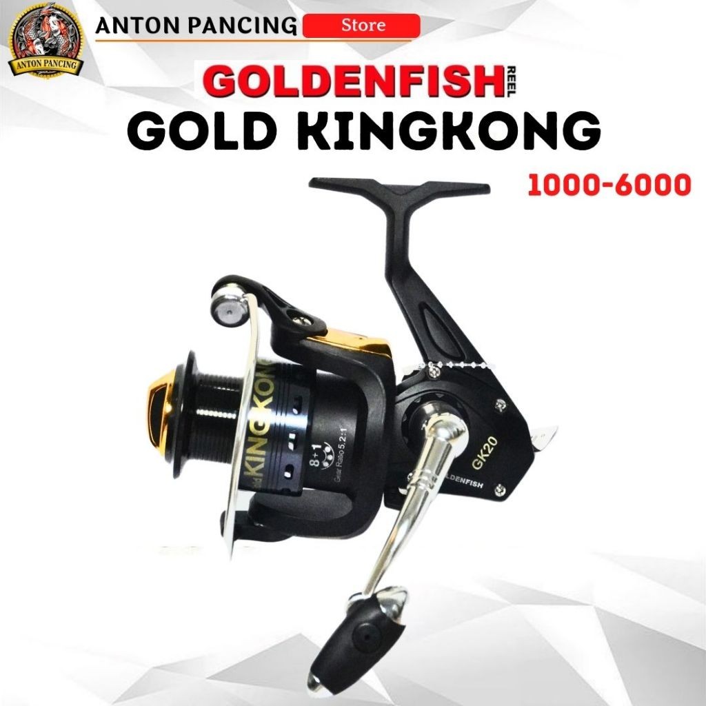 Reel Pancing Golden Fish Kingkong GK 20,30,40,50 (2000,3000,4000,5000) Spinning 9 Ball Bearing