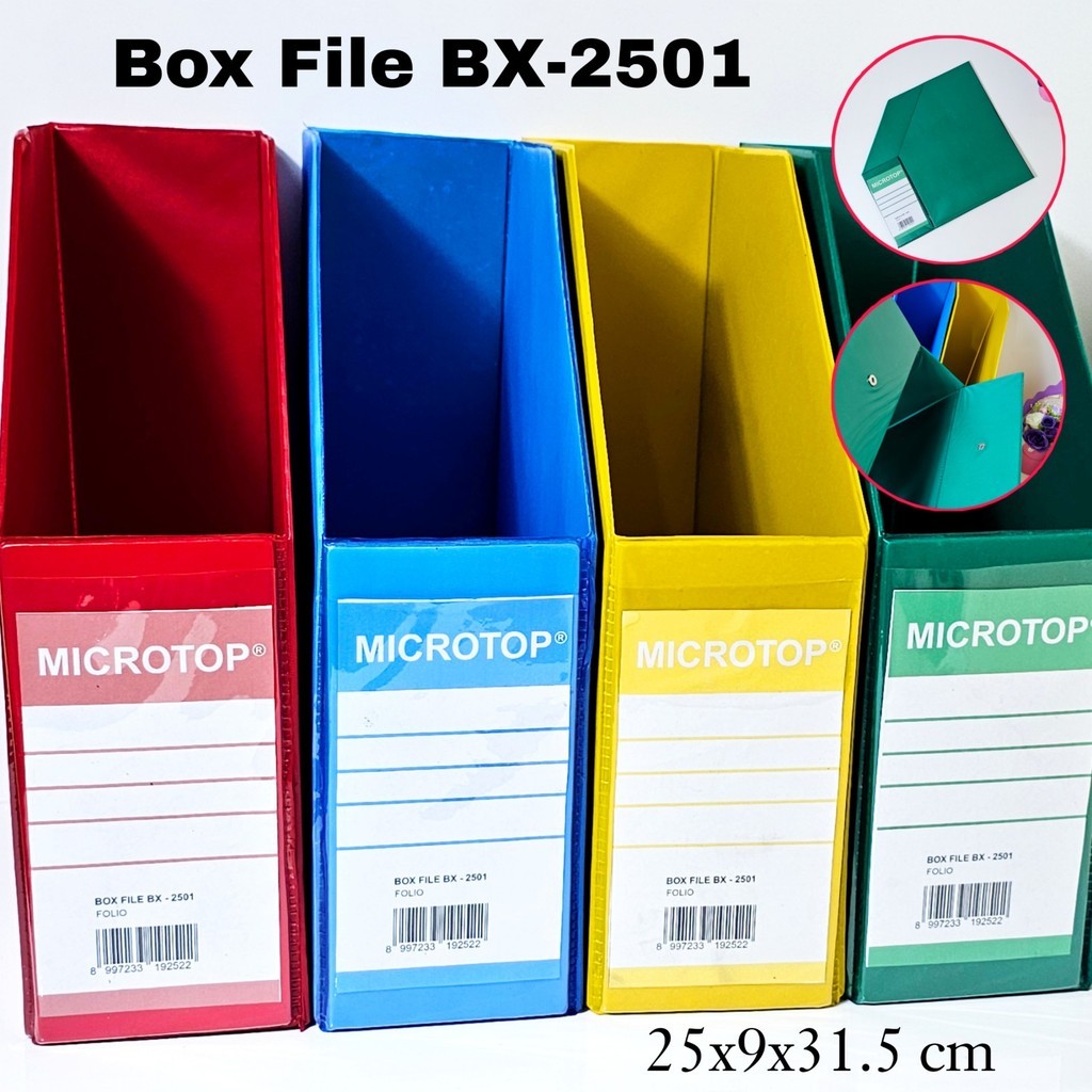 

MJ Box File Plastik Lipat MICROTOP/Box Keranjang/Folder Box/Tempat Dokumen