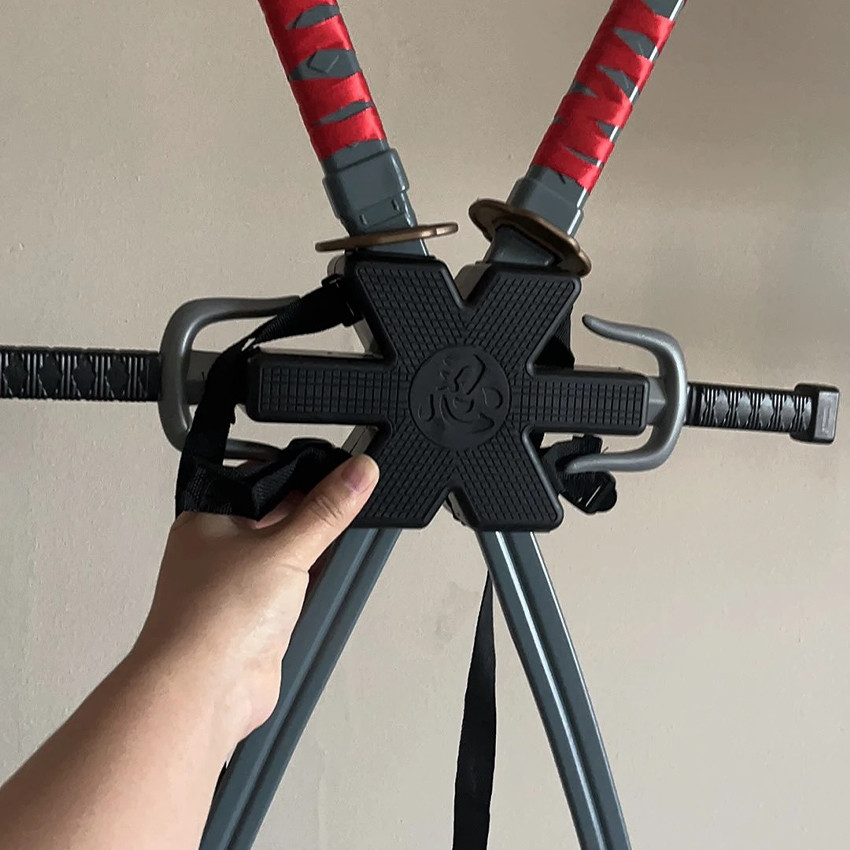 Mainan Ninja Super Weapon / Mainan Senjata Ninja / Senjata COS Ninja / Set Pedang Ninja Bahu Ganda