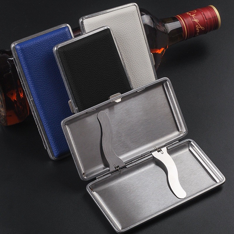 KOTAK ROKOK KRETEK FILTER MILD SLIM PANJANG 12CM BAHAN METAL DENGAN PENJEPIT