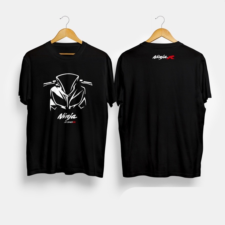Kaos Baju Motor Kawasaki Ninja 250R Front Kaos Otomotif