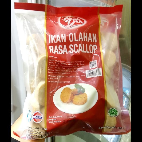 

PakDen Scallop 500gr Olahan Ikan