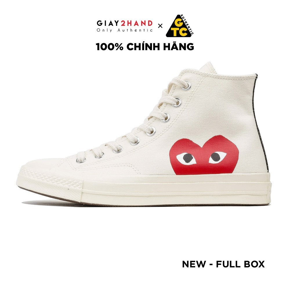 Asli&Ready sneakers Auth Converse 70S HIGH CREAM WHITE RED 150205C CDG