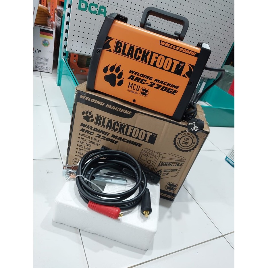 Mesin Las BLACKFOOT MMA-200 2 in 1 TIG + MMA Trafo IGBT