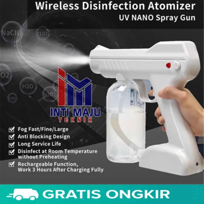 Sprayer Gun disinfektan Elektrik Nano sprayer gun disinfektan wireless