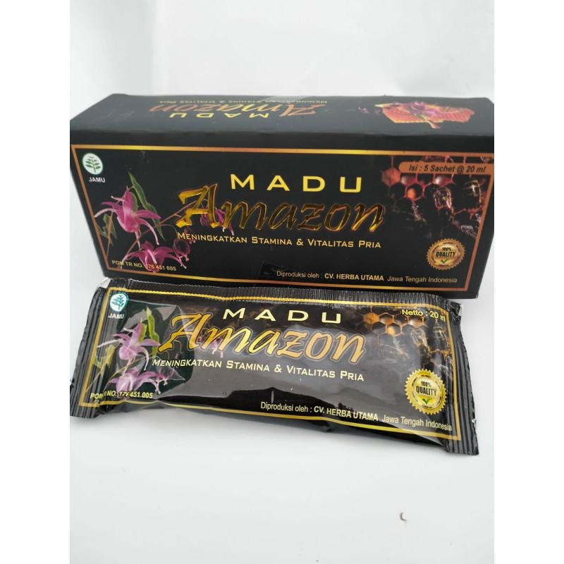 Madu Ginseng Amazon Sachet Stamina Pria Original
