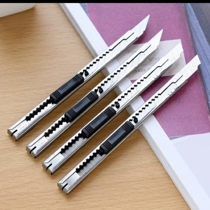 

BARU - FULL STAINLESS CUTTER Mini 12,5Cm Super Tajam Besi Serbaguna