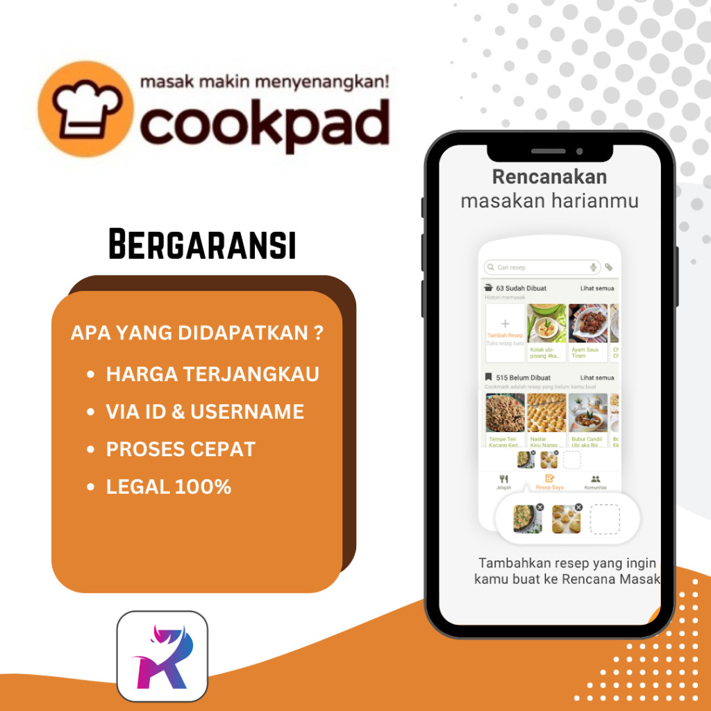 Cookpad Premium 1 Tahun Bergaransi - Aplikasi Resep Masakan