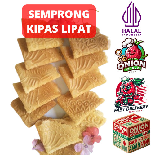 

UWD KUE SEMPRONG KIPAS LIPAT 500gr Kue Semprong Kekinian Kue Semprong Kiloan Viral Kue Semprong Wijen