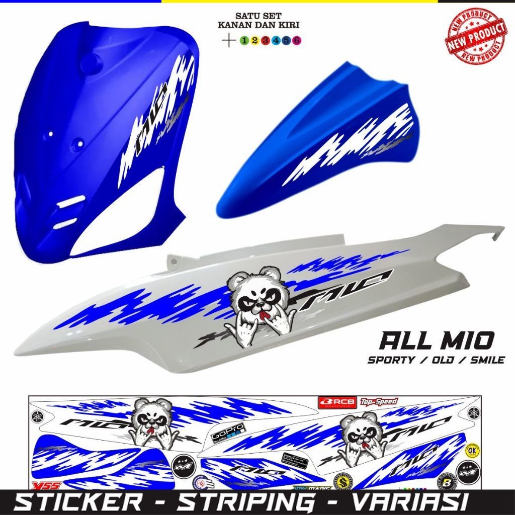 VARIASI MOTOR MIO OLD MIO SMILE MOTIF PANDA STIKER STYLE MOTIF