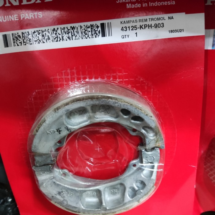KAMPAS REM SUPRAX125 SEPATU REM KARISMA REVO BLADE ORIGINAL100℅AHM
