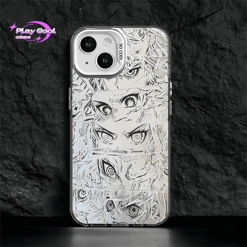 【Play Cool】Case Tanjiro Zenitsu Case Demon slayer Anime phone Case iPhone Berlaku untuk iPhone11 iPh