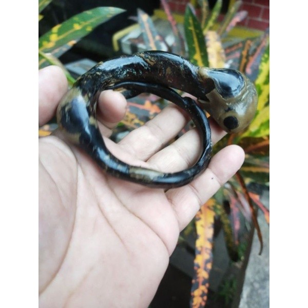 MAKRIFATBUSINESS Gelang Akar Bahar Hitam Bonggol Antik