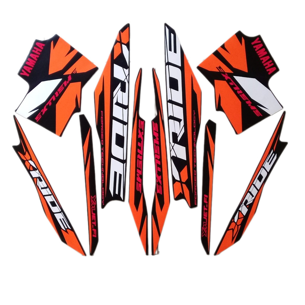 STIKER STRIPING STANDART X RIDE 2015 | STIKER BODY X RIDE 2015 | TERMURAH & BERKUALITAS