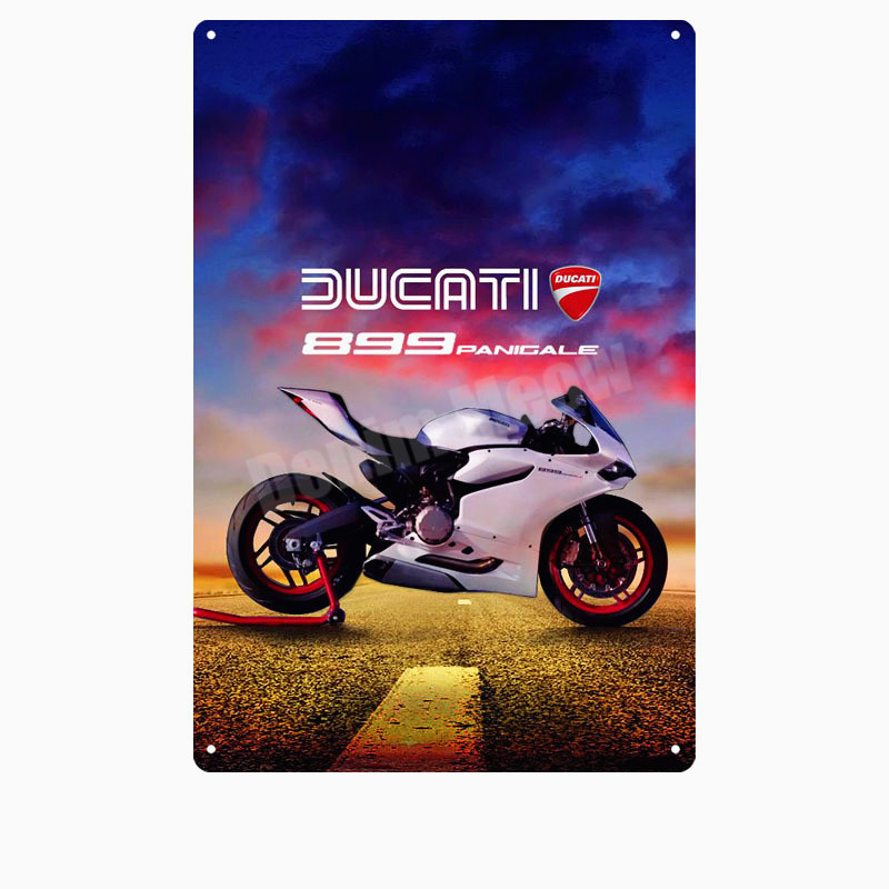 

Ducati Corse Plaque Vintage Metal Tin Sign Pub Bar Garage Decorative Plate Motorcylce Iron Painting Motor Wall Art Stickers N280