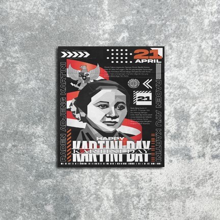 DL25 Poster Hiasan Dinding R.A Kartini