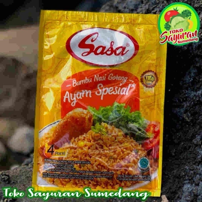 

NEW ITEM SASA BUMBU NASI GORENG AYAM SPESIAL 20G BAHAN MASAK