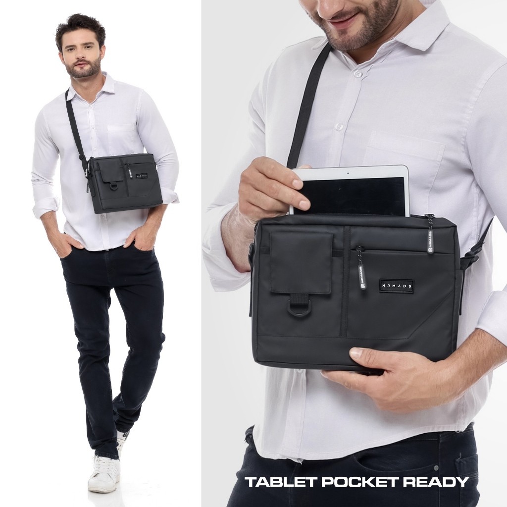 Mr Mads - Harold Tas Tablet 12 Inch - Tas Selempang Sling Bag Anti Air Waterproof