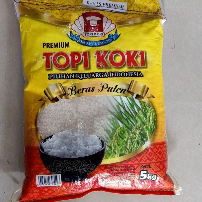 

NEW ITEM BERAS MEREK TOPI KOKI 5 KG
