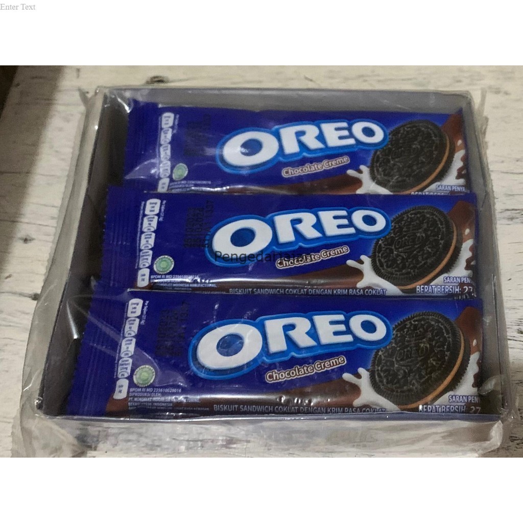 

Oreo Biskuit 2000 12Pcs/Box (Original, Strawberry, Chocolate, ice cream )