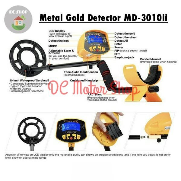 LARIS -Detektor Emas Logam Gold Metal Detector Digital MD3010II MD3010 II - MD3010ii
