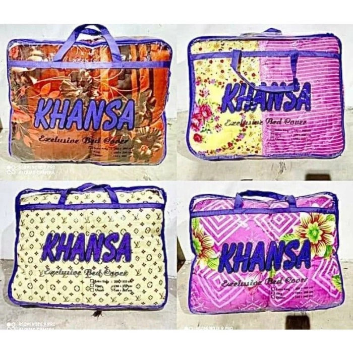 KEY_PRABBOT > 1Set Sprei Bed Cover Khansa Uk.180x200cm