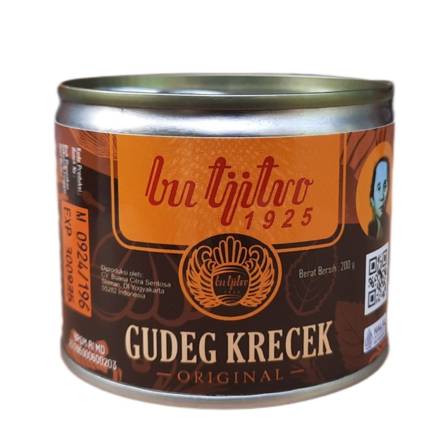 

Gudeg Kaleng Krecek Original Bu Tjitro 200gram