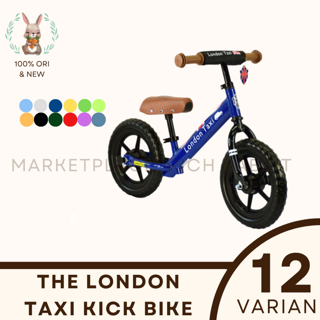 ELC London Taxi Kick Bike KickBike / Sepeda Anak / Balancing Bike Rich Rabbit 100% ORI