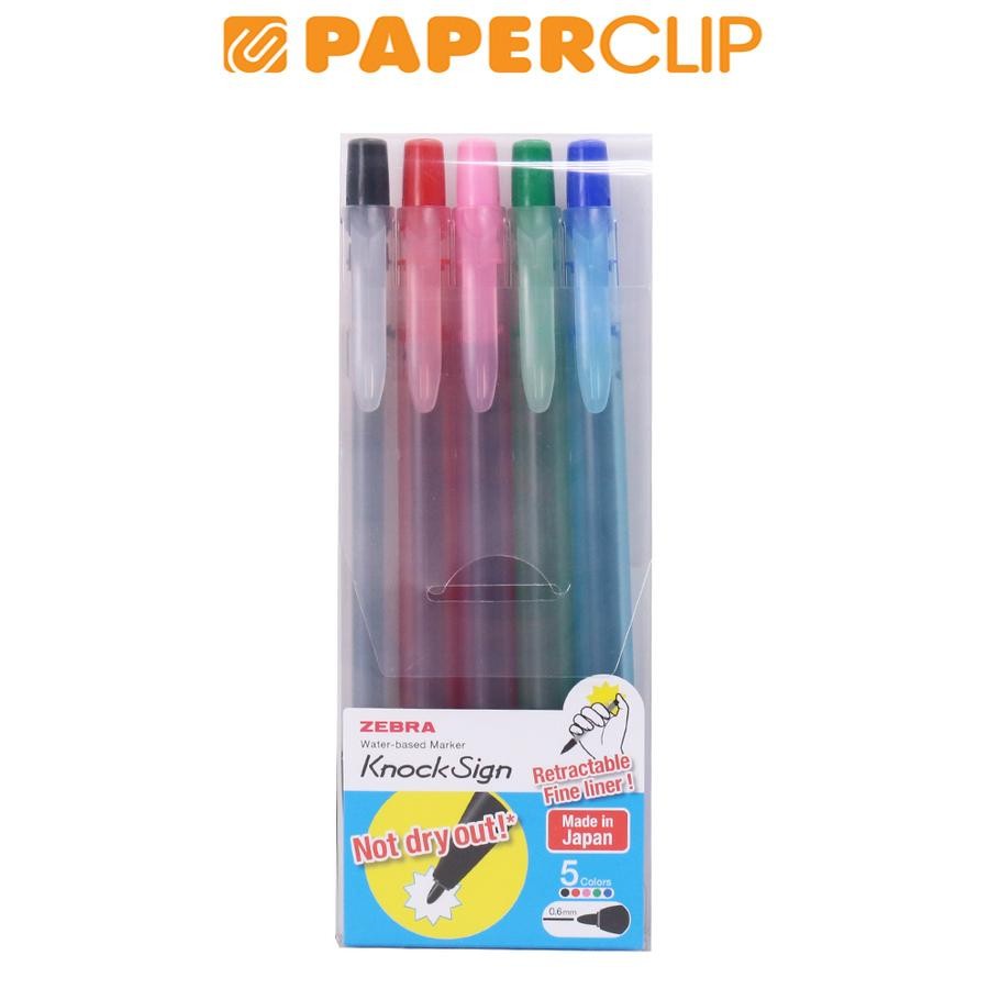 

SPIDOL / MARKER ZEBRA KNOCK SIGN FIB SET 5C