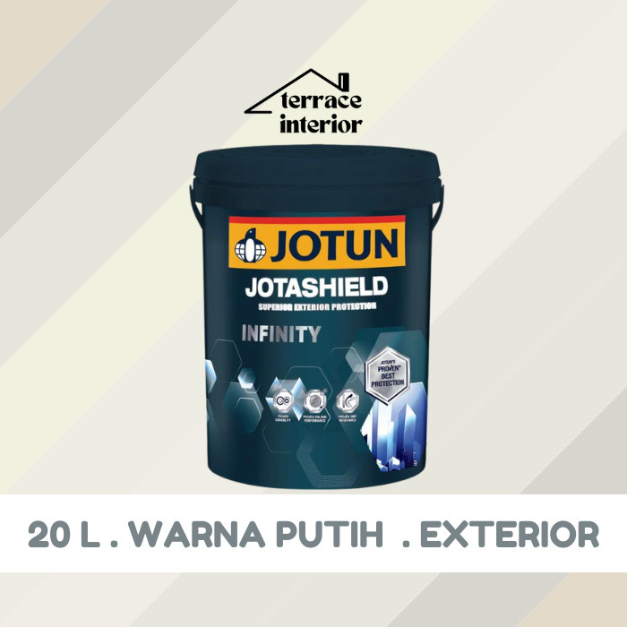 Cat Tembok Exterior Infinity Jotun warna Putih 20 L