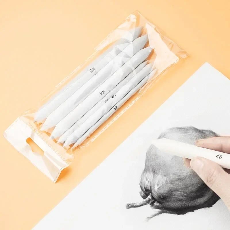 

3/6Pcs/set New Paper Art Drawing Pencil Stump Sketch Pastel Blending Smudge Tortillon Shadow Dark Area Stomp Color Paintbrush