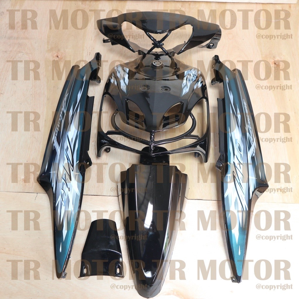 Bayar Ditempat - Body Mio Sporty Full Set 2009 Hitam Body Halus Mio Sporty Mio New - Bahan ABS
