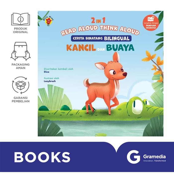 

SGAbook 2 In 1 Read Aloud, Think Aloud, Cerita Binatang Bilingual: Kancil Dan Buaya (Dina Joeda)