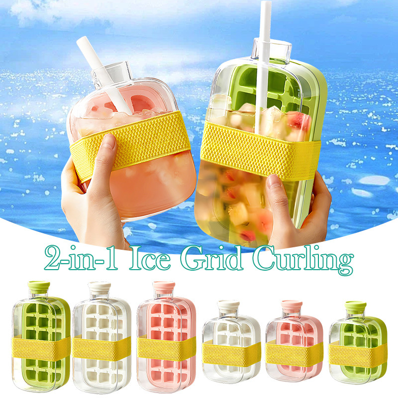 Grid Big Ice Tray Mold  Ice Cube Mold Reusable Square Tray Mold DIY Ice Maker Ice Cube Tray Creative