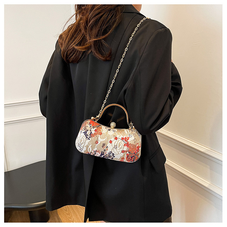 TERBARU Handbag Pesta Bordir Bunga - Party Bag - Tas Tangan Wanita - Tas Pesta Wanita JX 929 -