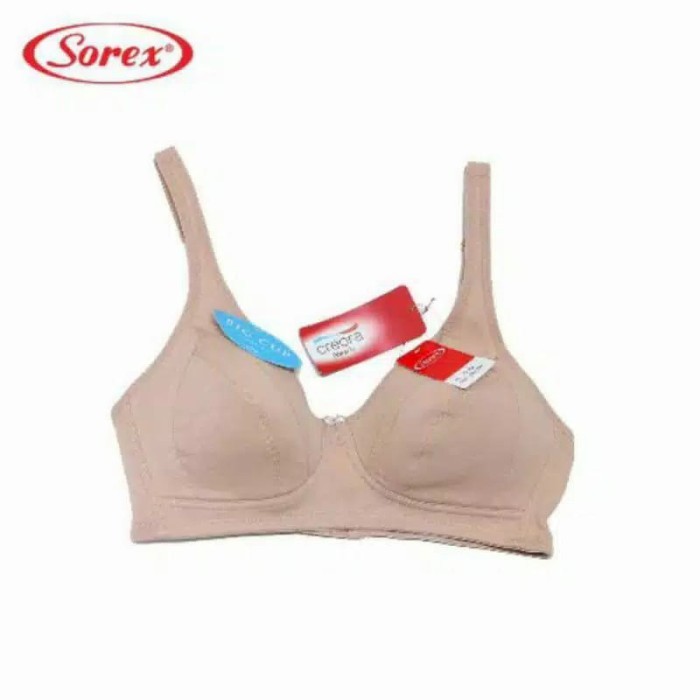 SOREX Bra BIG CUP 02008 Busa Tipis Tanpa Kawat - Coklat muda, 36D
