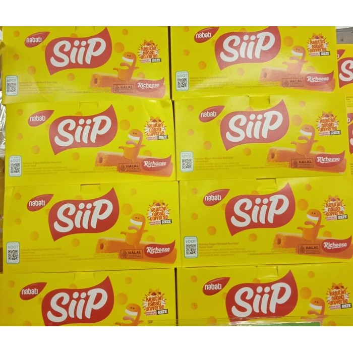 

Nabati Siip Richeese 4gram 20s DIJUAL PERBOX